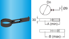 Mat-Black-collare-a-parete-regolabile