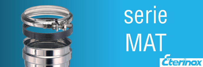 MONOPARETE ACCIAIO INOX AISI 316L AD INNESTO RAPIDO CON FASCETTA DI BLOCCAGGIO