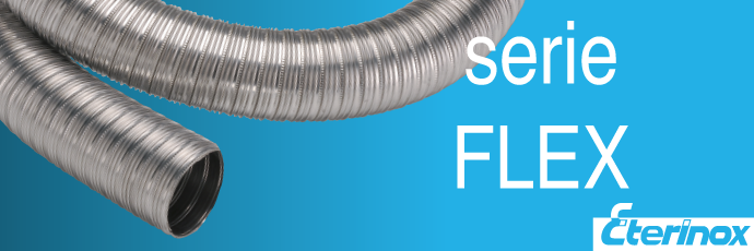 SERIE FLEX – FLESSIBILE IN ACCIAIO INOX AISI 316L CON PARETE INTERNA LISCIA